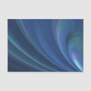 Blue And Green Soft Sand Waves Tissue Paper