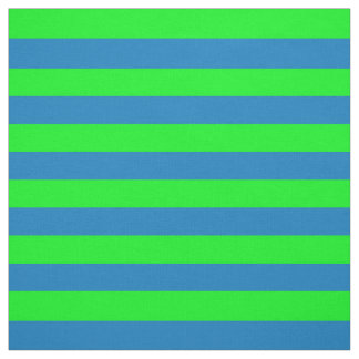 Blue and Green Stripes Fabric