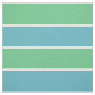 Blue and Green Stripes Fabric