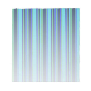 Blue and green stripes notepad