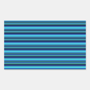 Blue and green stripes sticker
