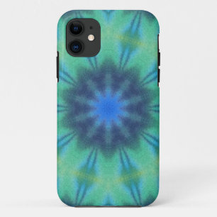 Blue and Green Tie Dye iPhone 11 Case