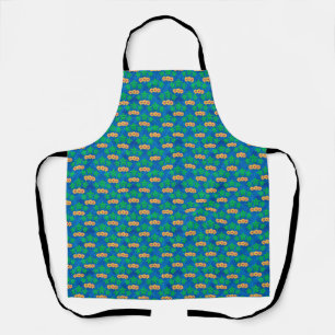 Blue and Green Tribal Green Sea Turtles Apron