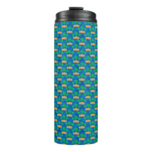 Blue and Green Tribal Green Sea Turtles Thermal Tumbler
