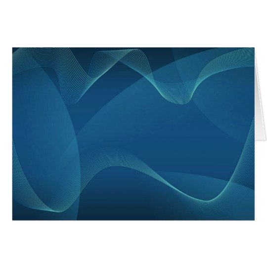 Blue And Green Wave Card