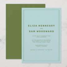 Blue and Green Wes Anderson Inspired Wedding