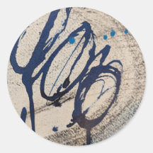 Blue and Grey Abstract Ohs