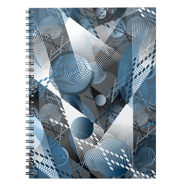Blue and grey. Abstraction. Notebook (Front)