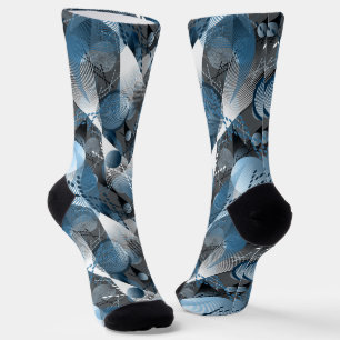 Blue and grey. Abstraction. Socks