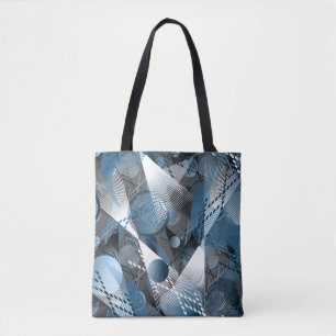 Blue and grey. Abstraction. Tote Bag