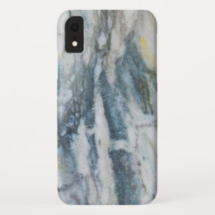 Blue And Grey Marbled Texture iPhone XR Case