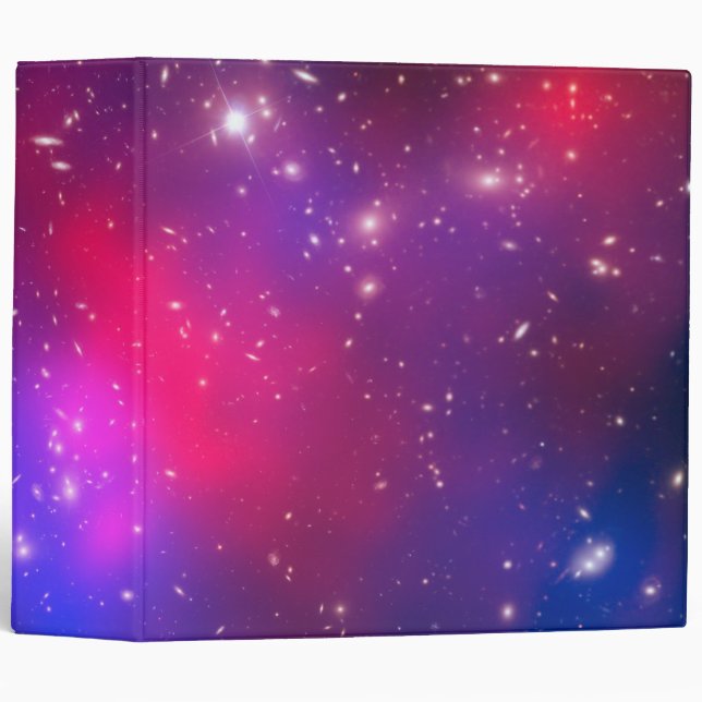 Blue and Hot Pink Celestial Photo Binder (Front/Spine)