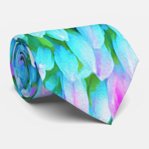 Blue and Hot Pink Succulent Sedum Flowers Detail Tie