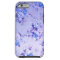 Blue and Lavender Floral Textured Pattern.