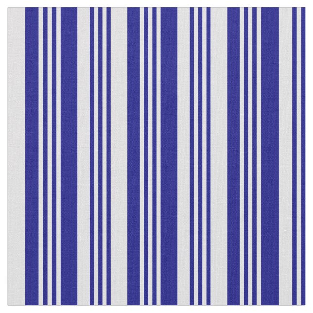 Blue and Lavender Lines Fabric (Close Up)