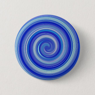Blue and light blue spiral 2 inch round button