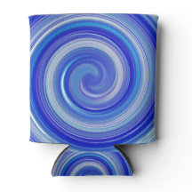 Blue and light blue spiral