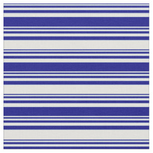 Blue and Light Cyan Stripes Pattern Fabric