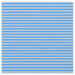 Blue and Light Grey Lines Pattern Fabric
