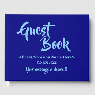 Blue and Light Sky Blue Generic Event Livre d'invi