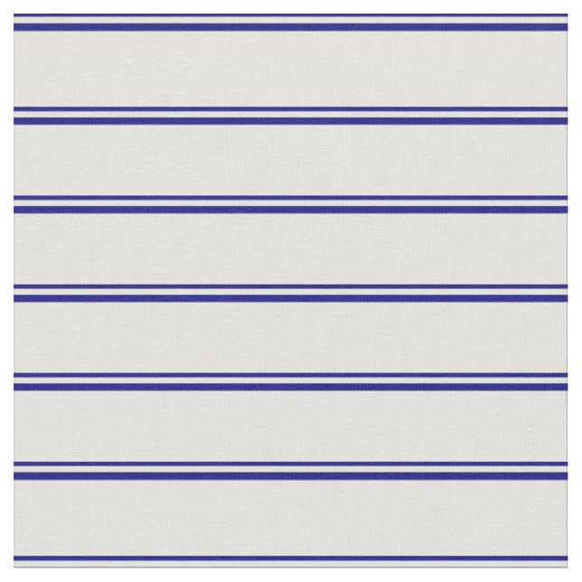 Blue and Light Yellow Striped/Lined Pattern Fabric (Close Up)