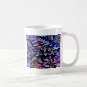Blue and Lilac Camouflage Pattern Coffee Mug