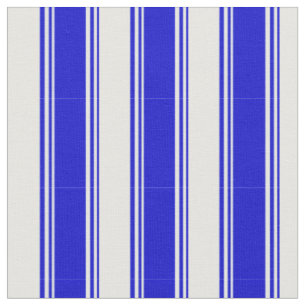 Blue and Mint Cream Striped/Lined Pattern Fabric