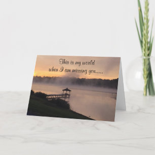 BLUE AND **MISSING YOU** ON **YOUR BIRTHDAY** CARD