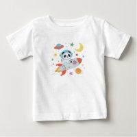 blue-and-orange Astronaut Panda