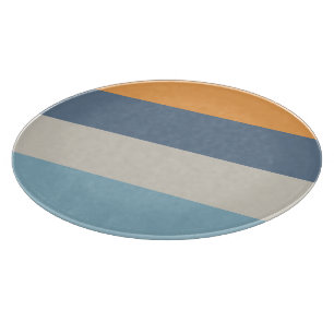 Blue and Orange Cutting Board