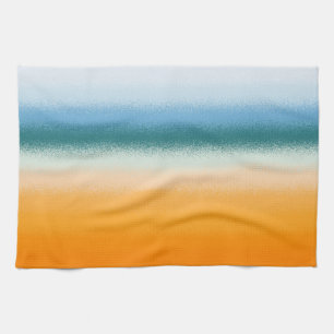 Blue and Orange Kitchen Towel