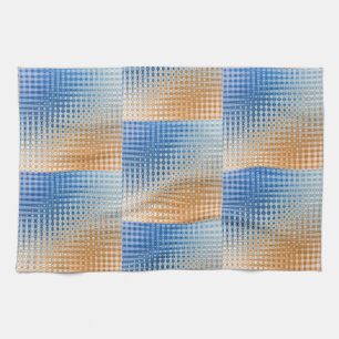 Blue and Orange Kitchen Towel