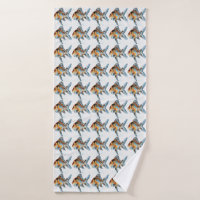 Blue and Orange Shubunkin Goldfish