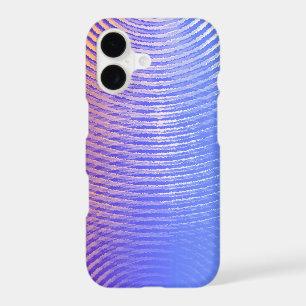 Blue and orange sound waves pattern