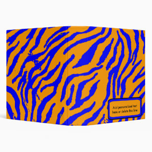 Blue And Orange Zebra Keepsake Album Binder
