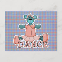 Blue and Pink Ballerina Dance Bear