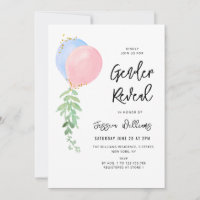 blue and pink baloon baby gender reveal