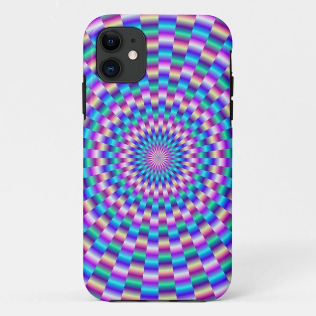Blue and Pink Circular Links iPhone 5 Case (Back)