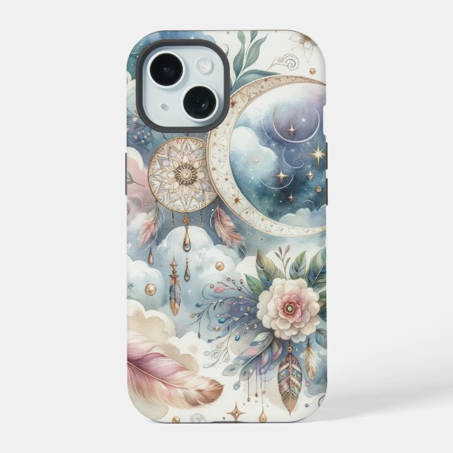 Blue and Pink Dream Catcher (Verso)