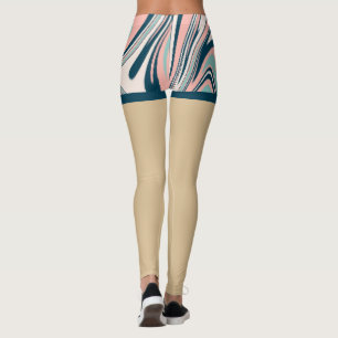 Blue and pink fake shorts l Fashion summer Leggings