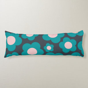 Blue and Pink Flower Boho Style Body Pillow