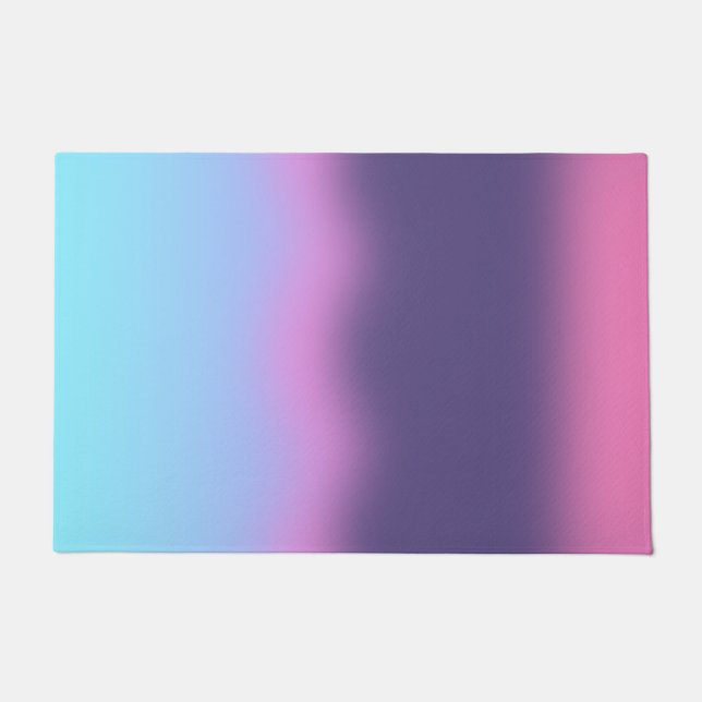 Blue And Pink Fog - Gradient Doormat (Front)