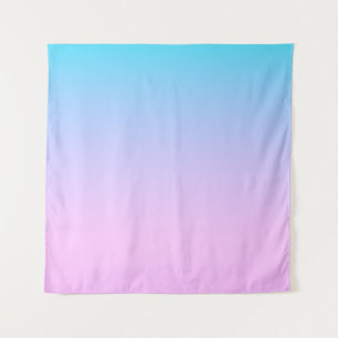 Blue and pink gradient background tapestry