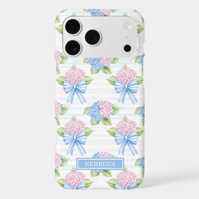 Blue and Pink Hydrangeas  (Back)