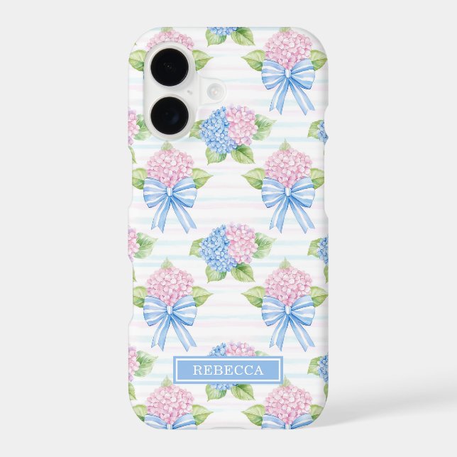 Blue and Pink Hydrangeas  (Back)