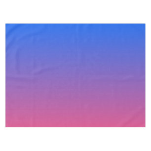 Blue and pink ombre gradient tablecloth