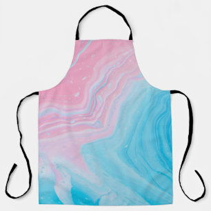 BLUE AND PINK PAINTING APRON