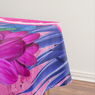Blue and Pink. Tablecloth