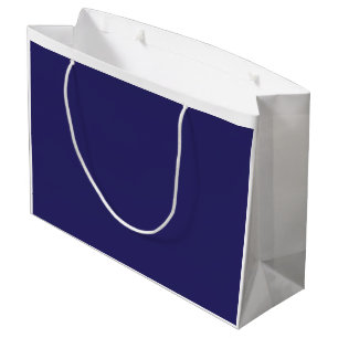 Blue and purple abstract shapes blend together in  large gift bag