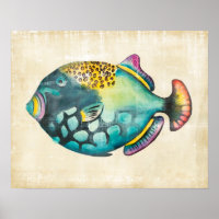 Blue and Purple Aquarium Fish